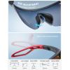 imageLamicall 24g Polarized Sports Sunglasses for Men Women  UV400 Protection Sun Glasses for Running Cycling Baseball FishingBlack Framered Lens