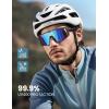 imageLamicall 24g Polarized Sports Sunglasses for Men Women  UV400 Protection Sun Glasses for Running Cycling Baseball FishingGray Frameblue Green Lens