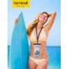 imageLamicall 2PCS Waterproof Phone Pouch Floating  88quot Soft 3D Seamless Design IPX8 Water Proof Cell Phone for Beach Dry Bag Beach Essentials for Cruise Travel Protector for 47 inches Phone