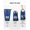 imageLamicall 30L ampamp 20L Dry Bag Waterproof Backpack  Zippered Pocket Roll Top Waterproof Bag Navy Blue ampamp Lemon Yellow