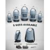 imageLamicall 30L ampamp 5L Dry Bag Waterproof Backpack  Zippered Pocket Roll Top Waterproof Bag Blueish Gray ampamp Black