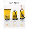 imageLamicall 5L ampamp 10L Dry Bag Waterproof Backpack  Zippered Pocket Roll Top Waterproof Bag Navy Blue ampamp Lemon Yellow