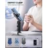 imageLamicall Airplane Phone Holder Mount  2024 Wider Clamp Travel Essentials with Screw Adjustment Tool  Plane Phone Holder Stand for Flying Desk Home Long Flight Must Haves Accessories for Women Men