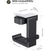 imageLamicall Headphone Stand Headset Hanger  360 Degree Rotation Earphone Hook Holder Mount Table Headphone Stand with Cable Organizer Gaming Headset Clamp for HyperX Razer Sony Sennheiser  BlackBlack