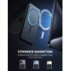 imageLamicall Lightweight for Magsafe Wallet Stand  Slim Magnetic Phone Card Holder Adjustable Leather Phone Wallet Stand Magnetic for iPhone 1615141312 Series Not for Mini Mag Safe AccessoriesClassic Black