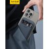 imageLamicall Lightweight for Magsafe Wallet Stand  Slim Magnetic Phone Card Holder Adjustable Leather Phone Wallet Stand Magnetic for iPhone 1615141312 Series Not for Mini Mag Safe AccessoriesDark Blue