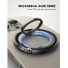 imageLamicall Magnetic Phone Ring for MagSafe Grip  2025 Super Magnet Stylish Twinkle Ring Holder Stand with Upgrade Gear Hinge Mag Safe Accessory for iPhone 16 15 14 13 Pro Max Plus Glitter SilverMidnight Black