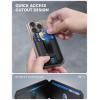 imageLamicall Magnetic Phone Stand  Slim Faux Leather Grip for Apple MagSafe Wallet Magnet 3 Cards Holder Finger Loop Grip for iPhone 15141312 Series Black