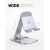 imageLamicall Phone Stand for Apple MagSafe Charger Not Fits 2024 Ver  Dual Hinge Collapsible Adjustable Charging Holder Dock for Desk Nightstand Fit for Airpods iPhone 16151413 SeriesOnly Standfor NonMagSafe  Stable Base Stand