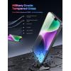 imageLamicall Professional Screen Protector for iPhone 1413 13 Pro 61 inch Military Grade Tempered Glass Film Ultra HDAnti FingerprintFull Screen ProtectionQuick Install Tool 9H 2 Pack14 61