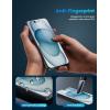 imageLamicall Professional Screen Protector for iPhone 1413 13 Pro 61 inch Military Grade Tempered Glass Film Ultra HDAnti FingerprintFull Screen ProtectionQuick Install Tool 9H 2 Pack15 61