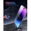 imageLamicall Professional Screen Protector for iPhone 1413 13 Pro 61 inch Military Grade Tempered Glass Film Ultra HDAnti FingerprintFull Screen ProtectionQuick Install Tool 9H 2 Pack14 Pro Max67