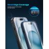 imageLamicall Professional Screen Protector for iPhone 1413 13 Pro 61 inch Military Grade Tempered Glass Film Ultra HDAnti FingerprintFull Screen ProtectionQuick Install Tool 9H 2 Pack15 61