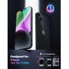 imageLamicall Professional Screen Protector for iPhone 1413 13 Pro 61 inch Military Grade Tempered Glass Film Ultra HDAnti FingerprintFull Screen ProtectionQuick Install Tool 9H 2 Pack14 61