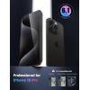 imageLamicall Professional Screen Protector for iPhone 1413 13 Pro 61 inch Military Grade Tempered Glass Film Ultra HDAnti FingerprintFull Screen ProtectionQuick Install Tool 9H 2 Pack15 Pro 61