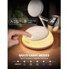 imageLamicall Qi2 Wireless Charging Station for MagSafe  4 in 1 15W Fast Wireless Charger Stand with Night Light for iPhone 16 15 14 13 12 Pro Max Apple Watch Ultra Series 10 9 SE Airpods 4 3 Pro