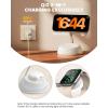 imageLamicall Qi2 Wireless Charging Station for MagSafe  4 in 1 15W Fast Wireless Charger Stand with Night Light for iPhone 16 15 14 13 12 Pro Max Apple Watch Ultra Series 10 9 SE Airpods 4 3 Pro