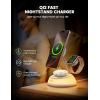 imageLamicall Qi2 Wireless Charging Station for MagSafe  4 in 1 15W Fast Wireless Charger Stand with Night Light for iPhone 16 15 14 13 12 Pro Max Apple Watch Ultra Series 10 9 SE Airpods 4 3 Pro