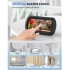 imageLamicall Shower Phone Holder with Speaker Holes IPX6 Waterproof Clear Sound ampamp 480 Rotation Shower Case Accessories Waterproof Bathroom Wall Mount for iPhone 16 Pro Max S25 Ultra 47quot Big PhonesClassic Black