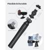 imageLamicall Tripod for Camera  3 in 1 Flexible Tripod for iPhone with Wireless Remote  iPhone Tripod Stand for Video Recording Vlogging Compatible with iPhone Samsung Go Pro Small Digital CameraNEW Upgraded Tripod for Camera  Dark Grey