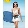 imageLamicall Waterproof Fanny Pack Cruise Essentials 2025  Elastic Waist Strap Dry Bag Pouch Travel Boat Paddle Kayak Beach Swimming Accessories 87 for iPhone 16 15 14 13 Pro Max GalaxyTransparent Black