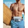 imageLamicall Waterproof Fanny Pack Pouch  2Pack 2025 Elastic Waist Strap IPX8 Dry Bags Water Proof Pouch for Swimming Beach Kayaking Cruise Ship Essentials 87 for iPhone 16 15 14 13 Pro MaxClear