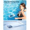 imageLamicall Waterproof Phone Pouch Floating  Soft 3D Seamless Design IPX8 Water Proof Cell Phone Case for Beach Snorkeling Dry Bag Phone Water Protector for 47quot Devices White