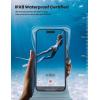 imageLamicall Waterproof Phone Pouch Floating  Soft 3D Seamless Design IPX8 Water Proof Cell Phone Case for Beach Snorkeling Dry Bag Phone Water Protector for 47quot Devices White