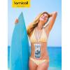 imageLamicall Waterproof Phone Pouch Floating  Soft 3D Seamless Design IPX8 Water Proof Cell Phone Case for Beach Snorkeling Dry Bag Phone Water Protector for 47quot Devices White