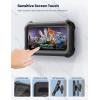 imageLamicall Waterproof Shower Phone Holder  Shower Bath Bathroom Accessories for Women Men Girls Boys Mothers Day for Mother iPhone Case Wall Mount Stand for 47quot PhonesBlack