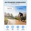 imageLamicall XL Size Polarized Sports Sunglasses for Men Women Large UV400 Protection Sun Glasses Running Cycling BaseballBlack Framegray Lens