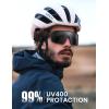 imageLamicall XL Size Polarized Sports Sunglasses for Men Women Large UV400 Protection Sun Glasses Running Cycling BaseballBlack Framegray Lens