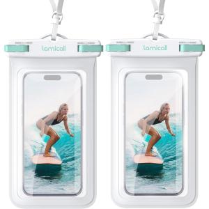 imageLamicall 2 Pack Cell Phone Bag for Mother Mom Birthday Gift for Father Teens Girls Boys Phone Pouch BlackSky White7