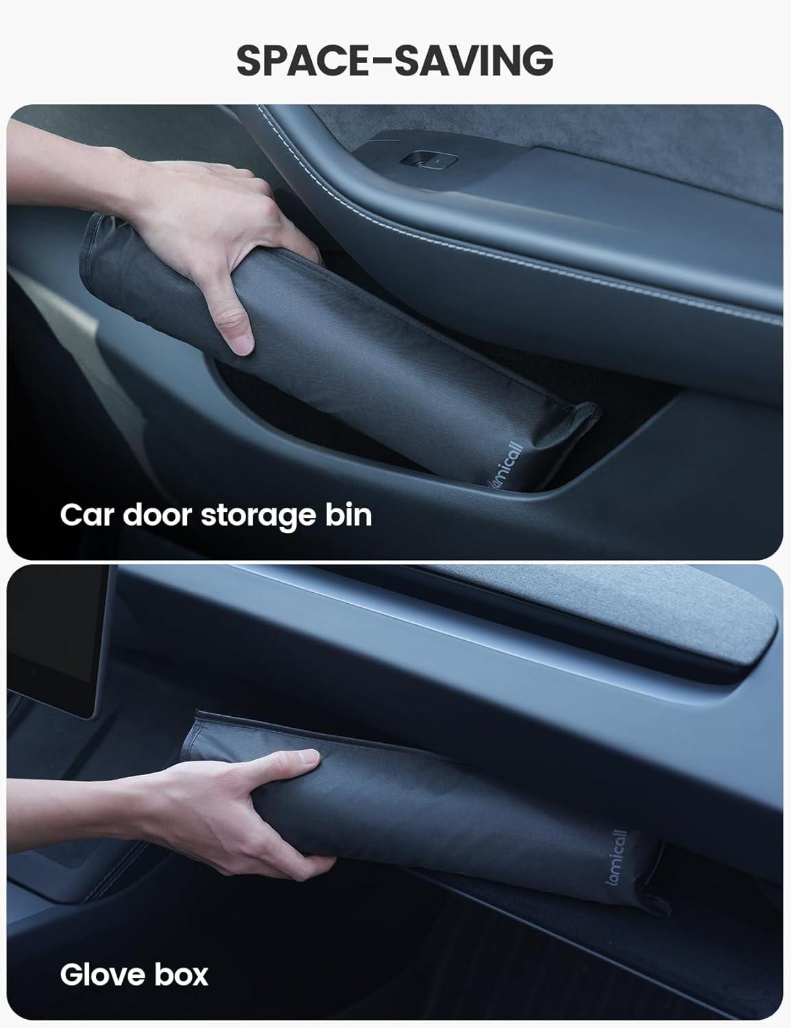 imageTesla Model 3Y Windshield Sunshade  2025 Upgrade Foldable Sunshade Umbrella 5Layer UV Block 10Rib Frame Fits Tesla Model 3Y 20172025 Interior Sun Protection Tesla Accessories