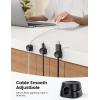 image12Pack Cord Organizer Spring Clips Office Desk Accessories  Lamicall Desk Cable Management Clips Dorm Room Bedroom Essentials Phone Charger Cord Holder Wire Organizer Keeper for NightstandBlack