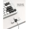 image12Pack Cord Organizer Spring Clips Office Desk Accessories  Lamicall Desk Cable Management Clips Dorm Room Bedroom Essentials Phone Charger Cord Holder Wire Organizer Keeper for NightstandBlack