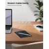 image5Pack Cable Spring Holder Clips Cord Organizer for Desk  Lamicall Adjustable Cord Wire Holder Keeper Phone Charger Organizer Clips Wire Cable Management for Nightstand Wall Car Office DesktopWhite