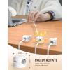 imageLamicall 12Pack Rotatable Cord Organizer Office Desk Nightstand Accessories  Cable Clips Management Birthday Gifts for Teens Friends Desk Phone Charger Holder Gadget Home Workspace Organizer6Pack