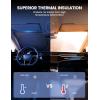 imageLamicall Car Windshield Sun Shade  4Layer Reflective 240T Sun ampamp UV Reflective Windshield Cover Sun Shade  Easy Install Foldable  59quotx31quot Windshield Cover for Compact Sedan SUV