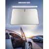 imageLamicall Car Windshield Sunshade Umbrella  5Layer UV Block 10Rib Fiberglass Frame for Heat Insulation 57quotx33quot Front Window Interior Sun Protection for Medium Sedan SUV Windshield57x33
