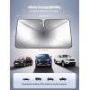 imageLamicall Car Windshield Sunshade Umbrella  Foldable Car Windshield Sun Shade Cover 5 Layers UV Block Coating 52quotx31quot Front Window Heat Insulation Protection for Auto Sedan SUV Windshield