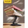 imageLamicall Cell Phone Stand for Desk  360 Rotation Sturdy Adjustable Desktop Phone Holder Foldable Mobile Stand Office Desk Accessories for iPhone 16 15 14 Pro Max Galaxy S25 S24 All PhonesBlack