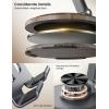 imageLamicall Cell Phone Stand for Desk  360 Rotation Sturdy Adjustable Desktop Phone Holder Foldable Mobile Stand Office Desk Accessories for iPhone 16 15 14 Pro Max Galaxy S25 S24 All PhonesGrey