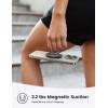 imageLamicall Magnetic Phone Ring Holder for MagSafe Flexible 360 Rotation Magnet Finger Ring Grip Stand Holder Fit for iPhone 16 15 14 13 12 Pro Pro Max Plus Mag Safe Accessories Misty Black