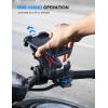 imageLamicall Motorcycle Phone Mount Holder  Dual Vibration Dampener Upgrade Handlebar Clip Motorcycle Cell Phone Holder Bike Phone Mount Fit iPhone 16151413 Pro Max 4767quot Phones BlackRed