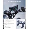 imageLamicall Motorcycle Phone Mount Holder  Dual Vibration Dampener Upgrade Handlebar Clip Motorcycle Cell Phone Holder Bike Phone Mount Fit iPhone 16151413 Pro Max 4767quot Phones BlackBlue