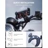 imageLamicall Motorcycle Phone Mount Holder  Dual Vibration Dampener Upgrade Handlebar Clip Motorcycle Cell Phone Holder Bike Phone Mount Fit iPhone 16151413 Pro Max 4767quot Phones BlackRed