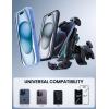 imageLamicall Motorcycle Phone Mount Holder  Dual Vibration Dampener Upgrade Handlebar Clip Motorcycle Cell Phone Holder Bike Phone Mount Fit iPhone 16151413 Pro Max 4767quot Phones BlackBlue