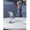 imageLamicall Phone Stand for Apple 15W MagSafe Charger  Collasple Adjustable Charging Holder Dock Cradle for Desk Compatible with Airpods iPhone 16 15 14 13 12 Plus Pro Pro Max Grey Stand Only
