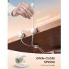 imageLamicall Spring Cord Organizer Office Desk Accessories  12Pack Compact Desk Cable Management Holder Clips Nightstand Phone Charging Cord Holder 8mm Slot Adhesive Wire Organizer WhiteWhite